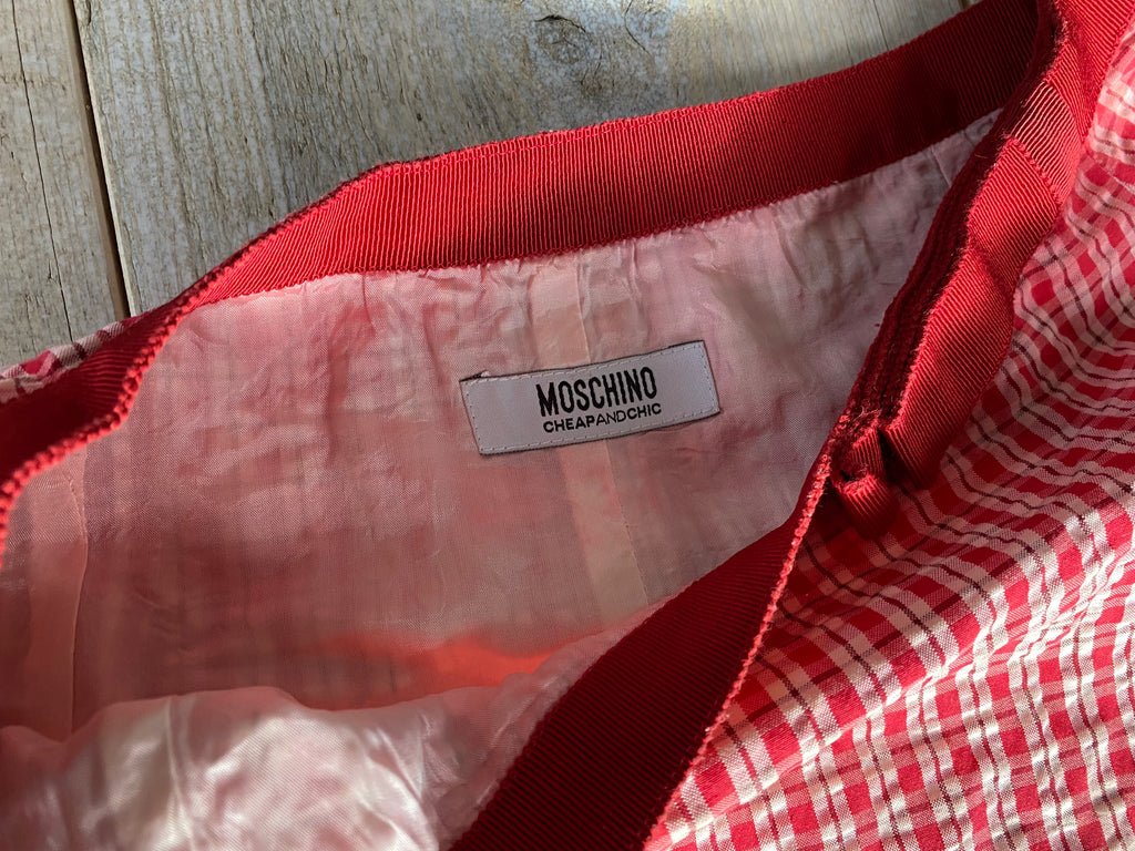 Moschino Cheap & Chic Red Check Dress