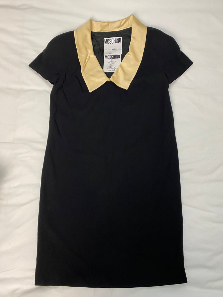 Moschino Couture Black Shift Dress