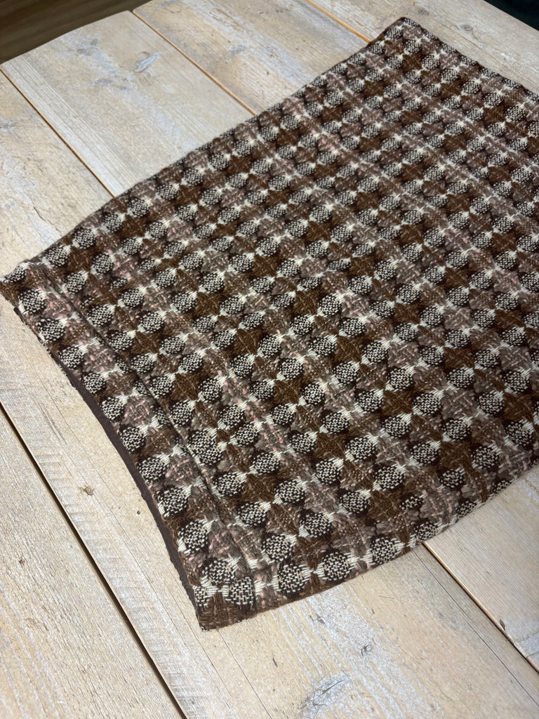 Moschino Check Wool Knee Length Skirt