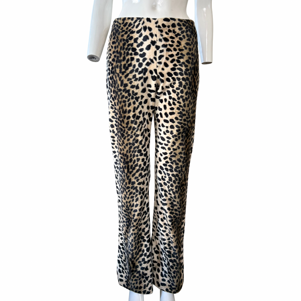 DKNY Furry Leopard Print Pants