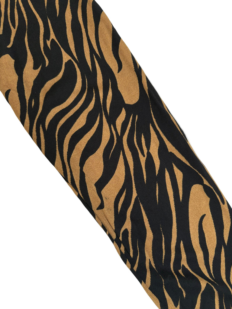 Gianni Versace Animal Print Long Sleeve Top