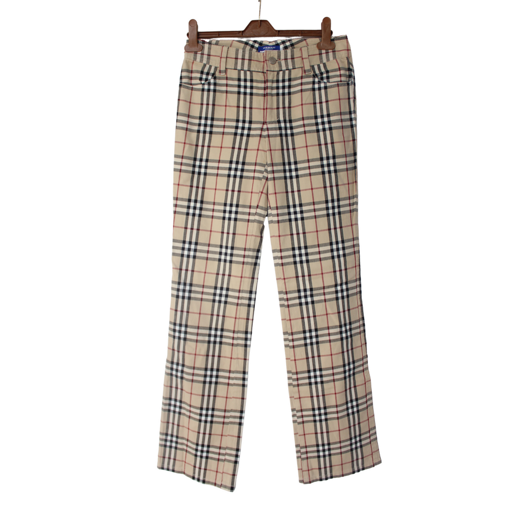 Burberry Nova Check Straight Leg Trousers