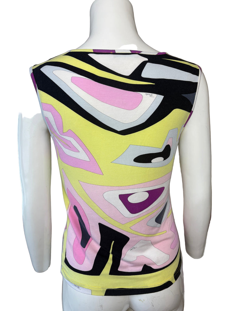 Emilio Pucci Bright Pattern Tank Top