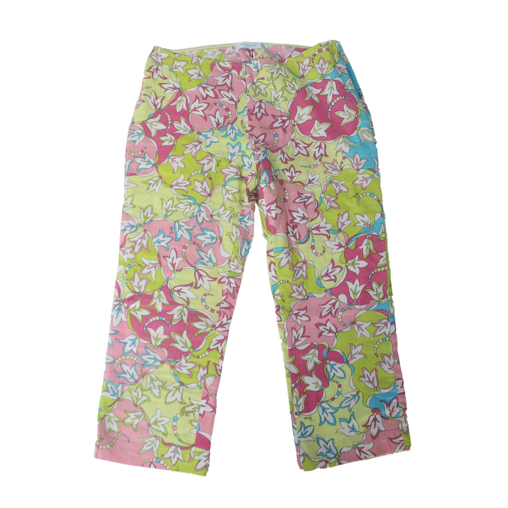 Emilio Pucci Pink & Green Capri Pants
