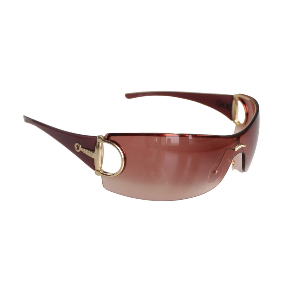 Gucci 2712/S Pink & Gold Shield Sunglasses