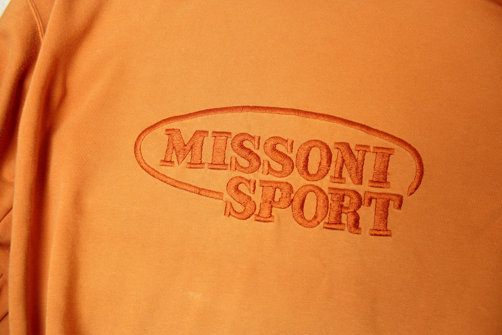 Missoni Sport Orange Logo Sweater Top
