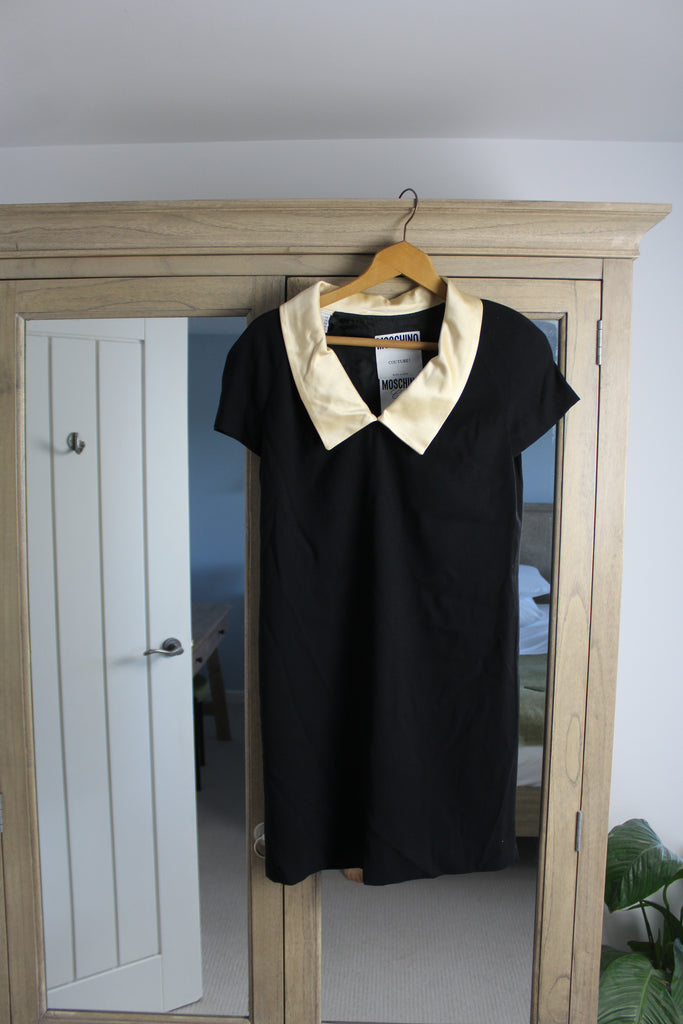 Moschino Couture Black Shift Dress