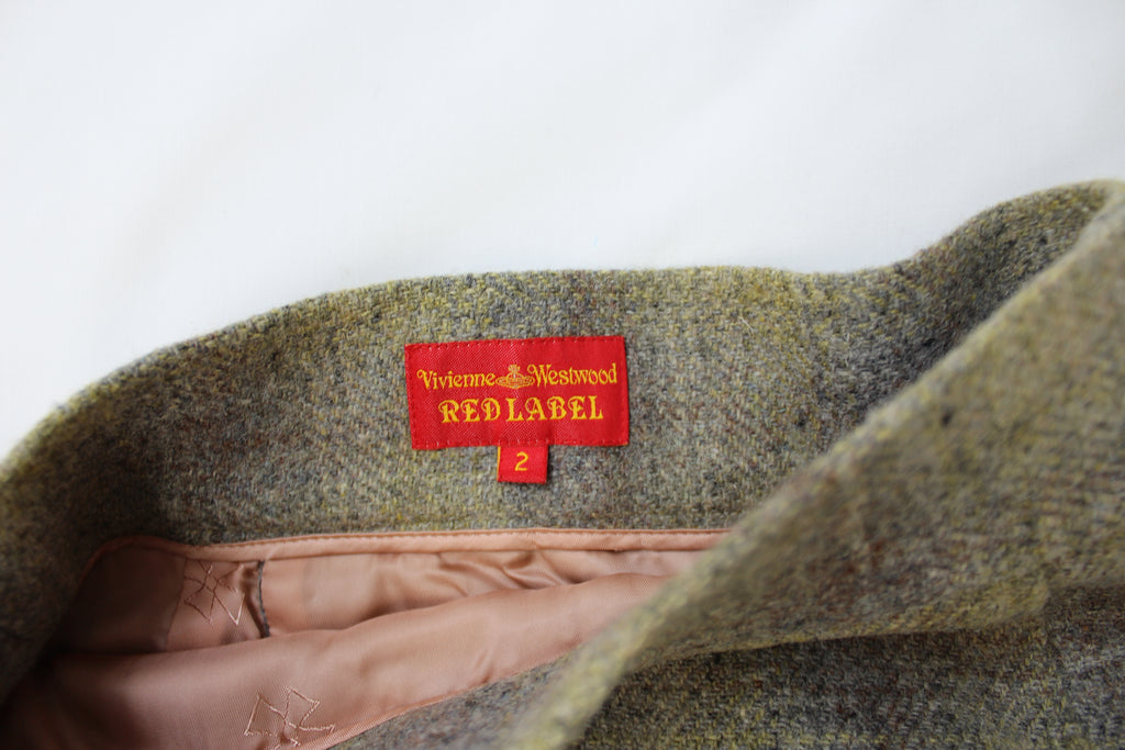 Vivienne Westwood 90's Check Wool Mini Skirt XXS
