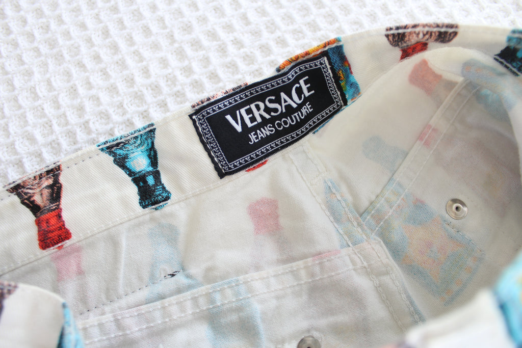 Versace 90's Perfume Bottle High Waist Jeans