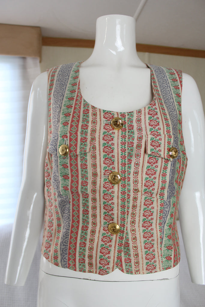 Moschino Tapestry Style Waistcoat