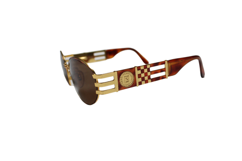 Fendi SL 7027 Tortoise Shell & Gold Sunglasses