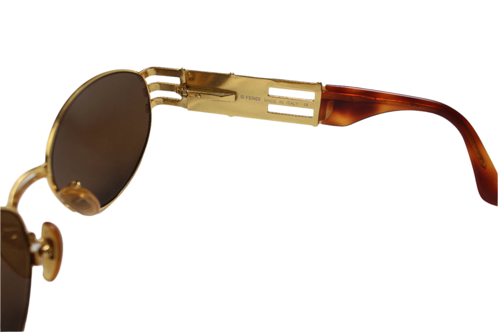 Fendi SL 7027 Tortoise Shell & Gold Sunglasses