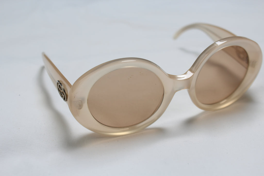 Gucci 2410/S Pearl Round Logo Sunglasses