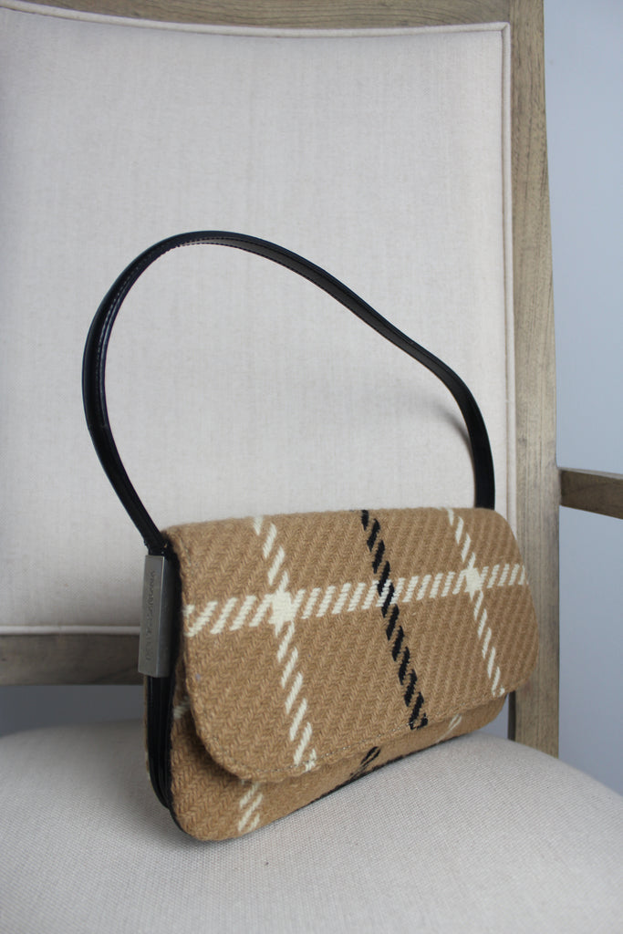 Dolce & Gabbana Plaid Check Shoulder Bag