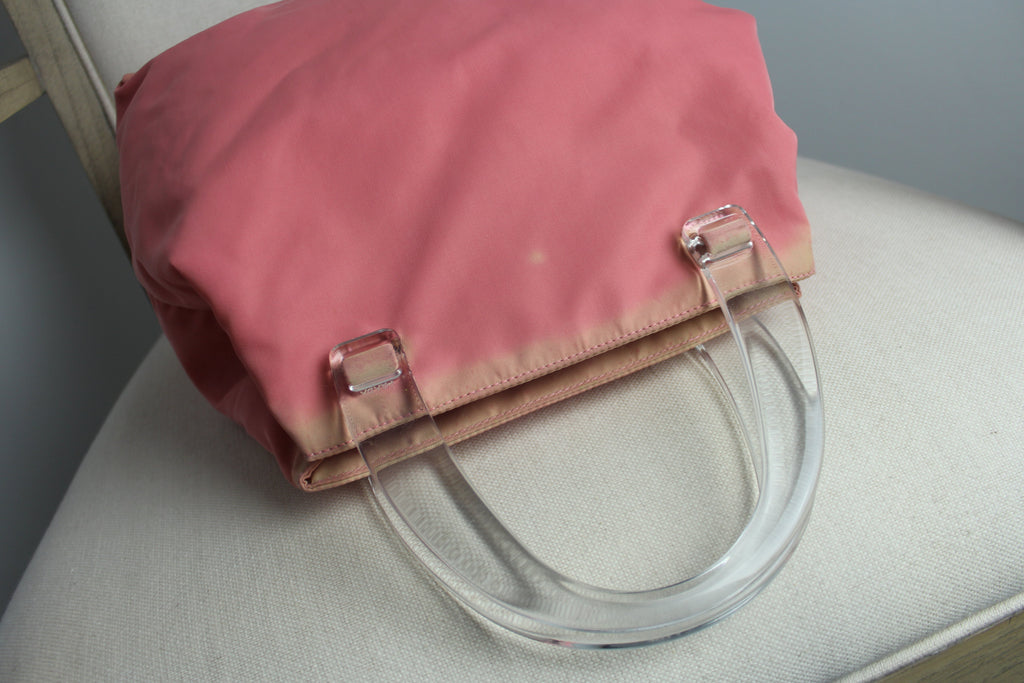 Prada Pink Nylon Plex Handbag