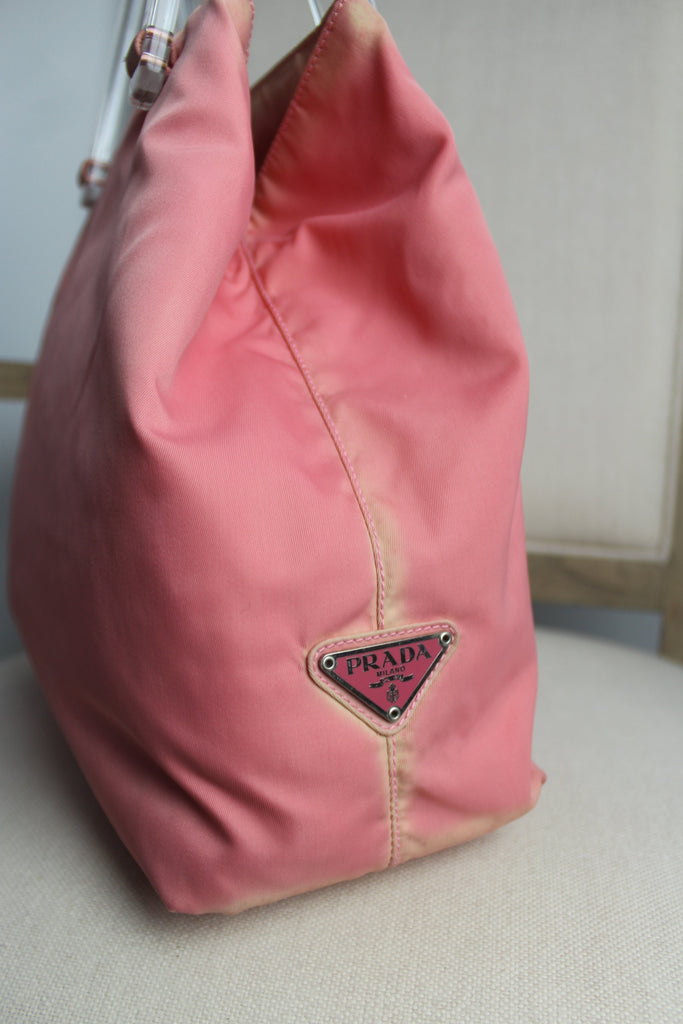 Prada Pink Nylon Plex Handbag