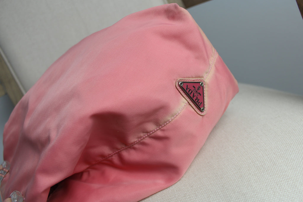 Prada Pink Nylon Plex Handbag