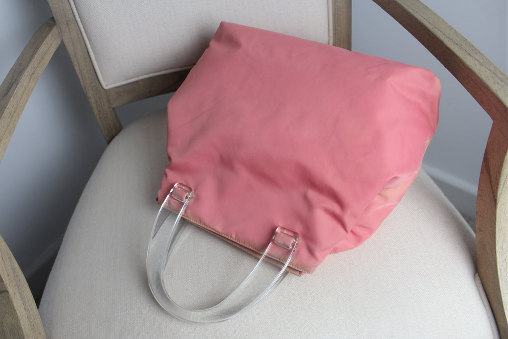 Prada Pink Nylon Plex Handbag