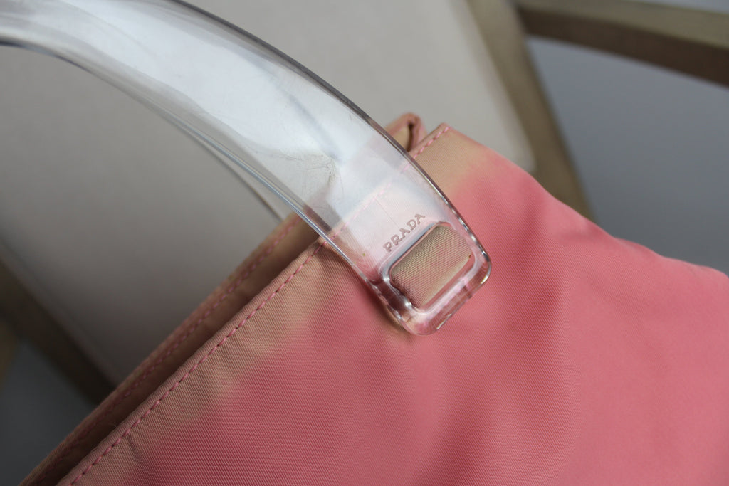 Prada Pink Nylon Plex Handbag