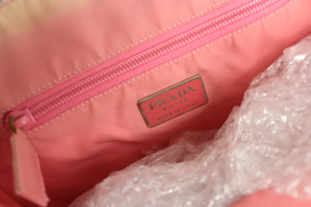 Prada Pink Nylon Plex Handbag