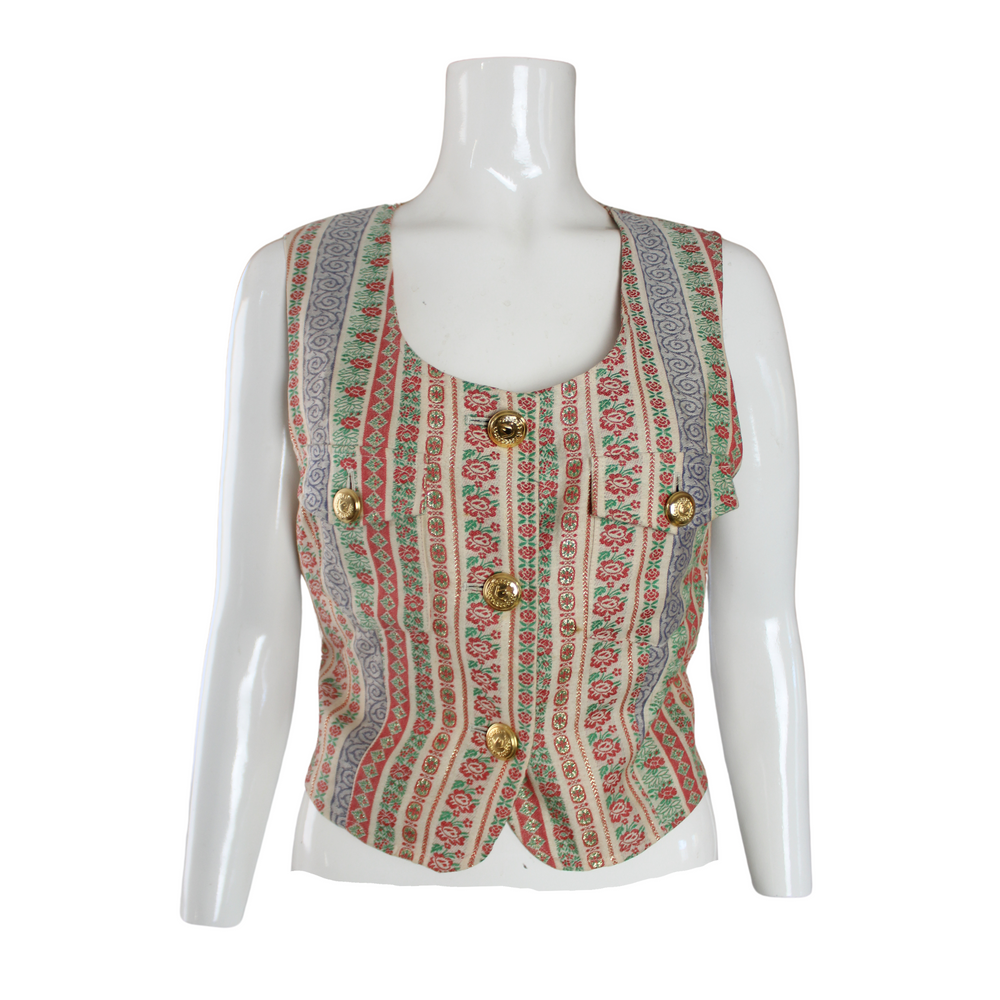 Moschino Tapestry Style Waistcoat