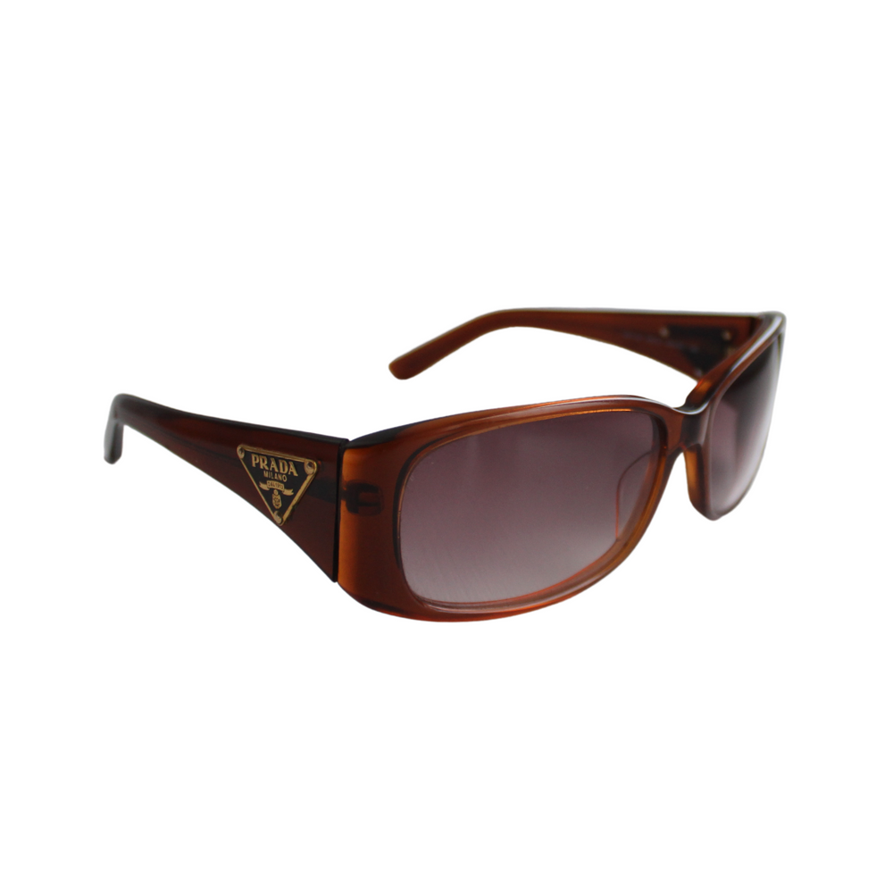 Prada SPR13M Brown Logo Sunglasses