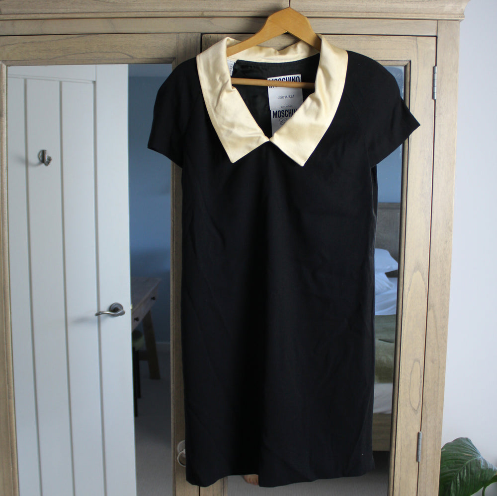 Moschino Couture Black Shift Dress