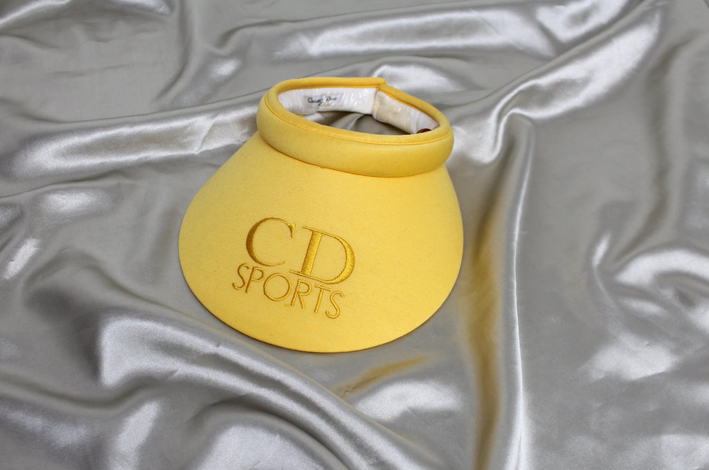 Christian Dior Sports Yellow Sun Visor