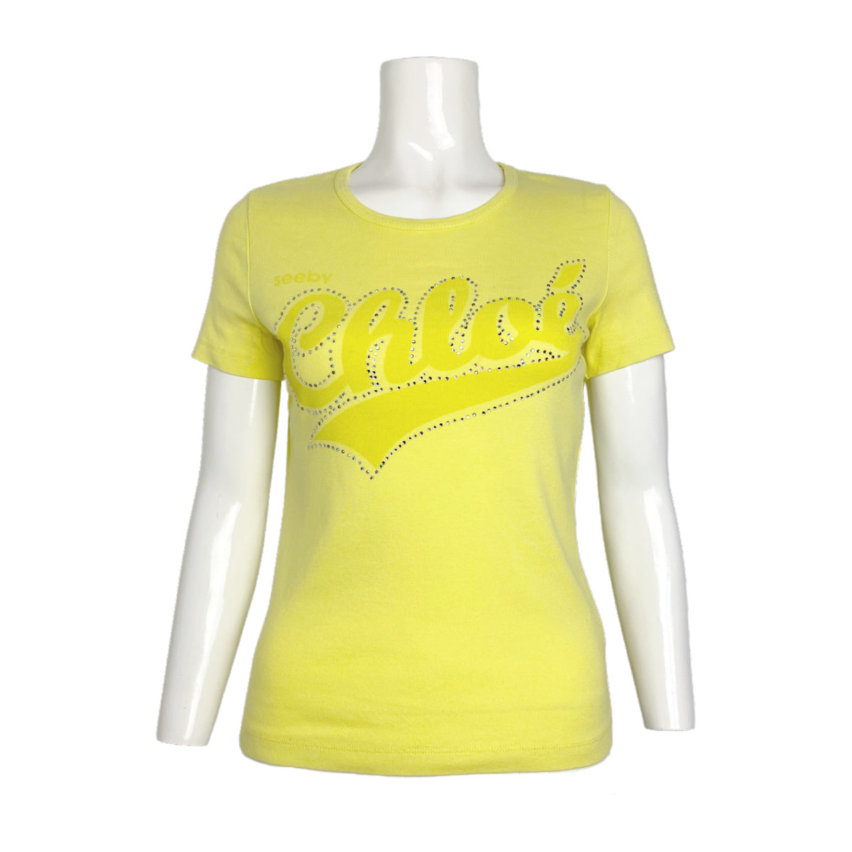 【ＧＷ値下げ】BIBIY. SADIE SHIRT yellow boxy fit printed t-shirt - Light Yellow - Dizzy Diamonds
