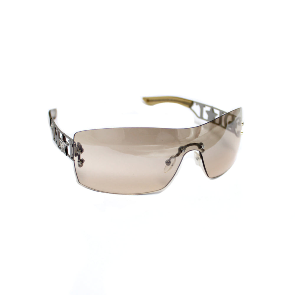 Christian Dior 'Diorlywood' Diamante Rimless Sunglasses