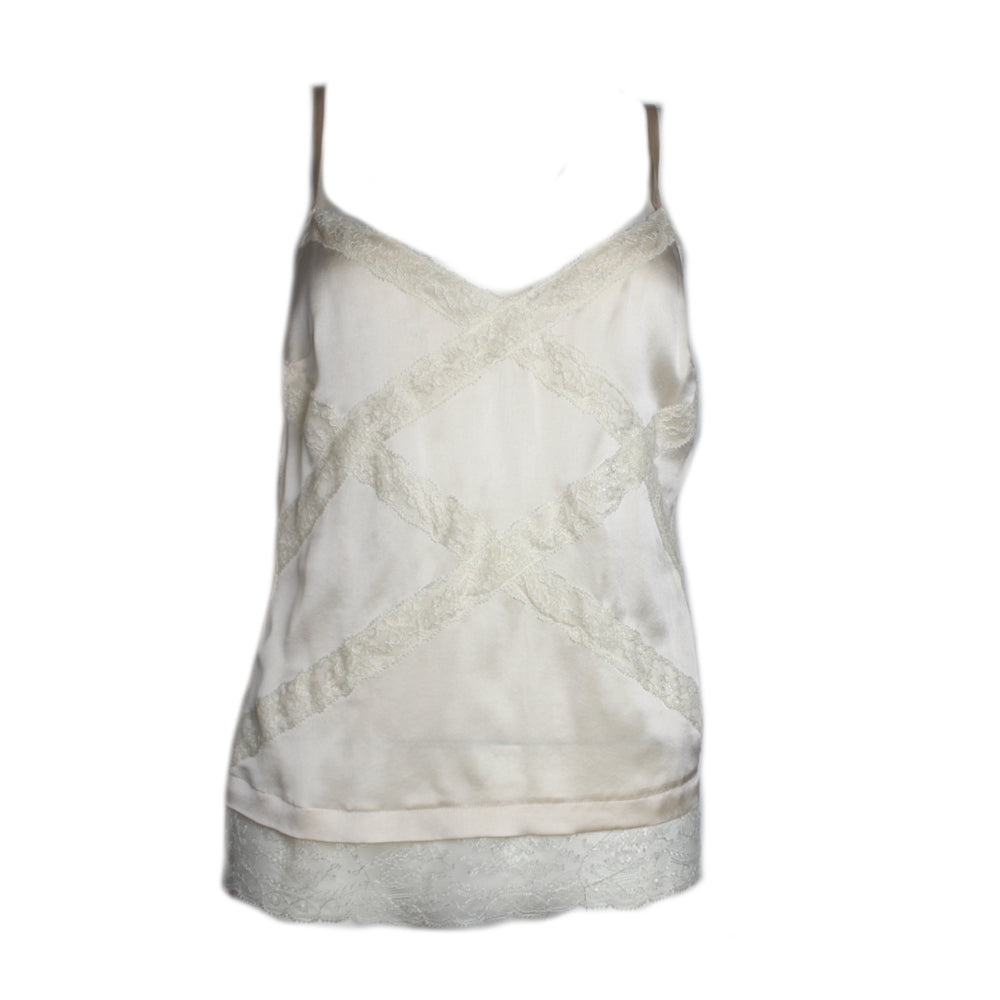 Christian Dior Silk & Lace Cami Top UK 8-10