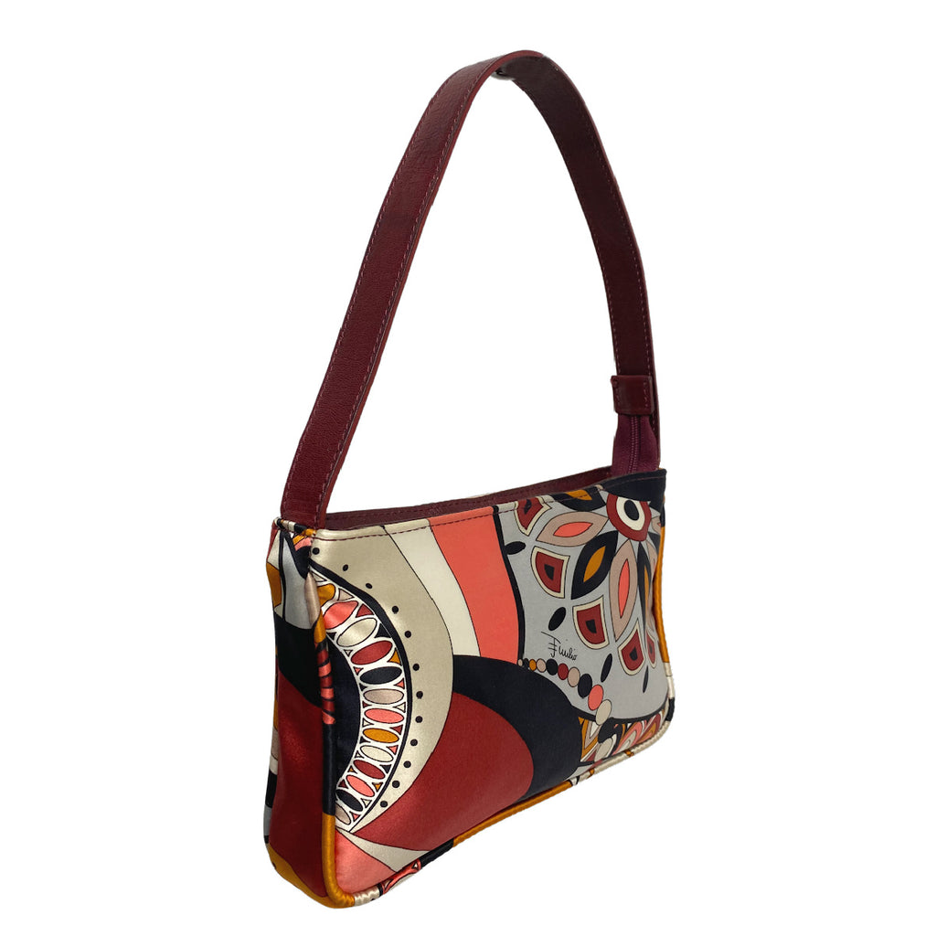 Emilio Pucci Satin Pattern Mini Bag
