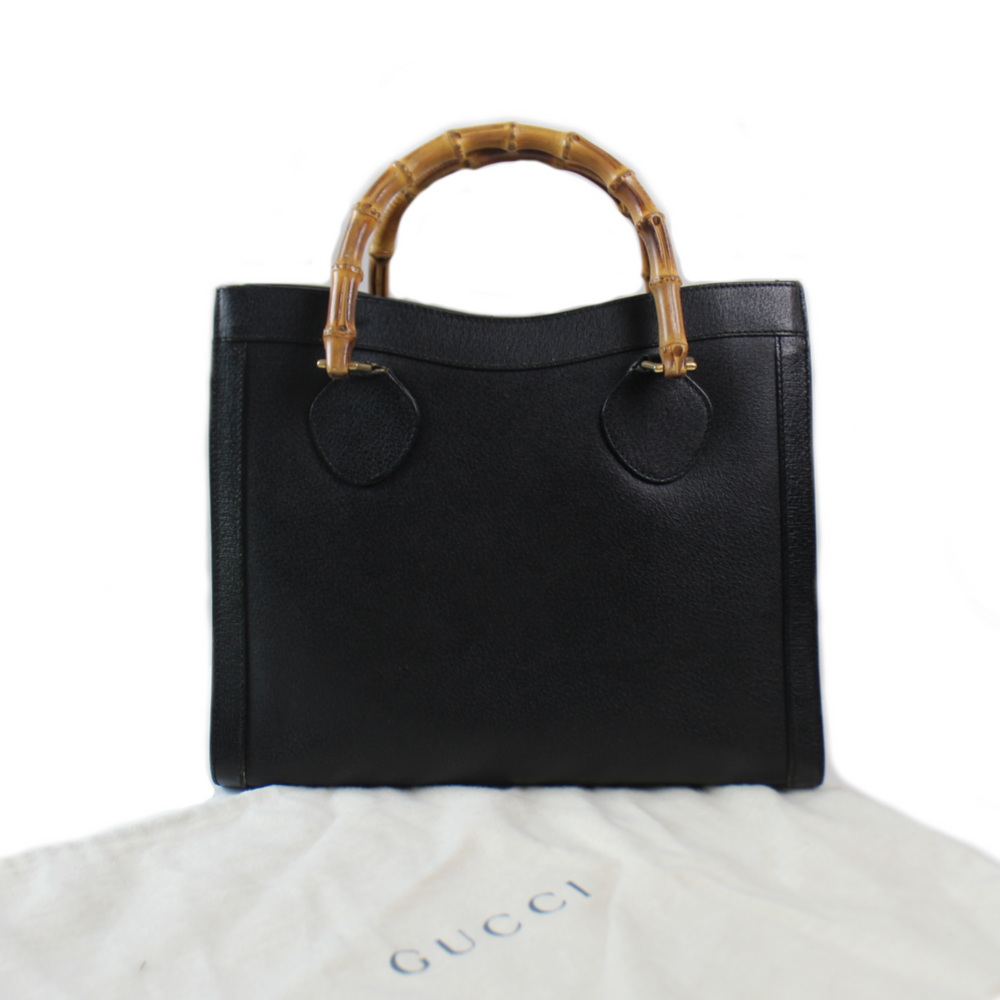 Gucci Bamboo Leather Tote Bag