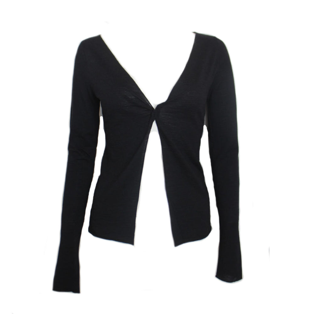 Gucci by Tom Ford Black Tie Up Top XS