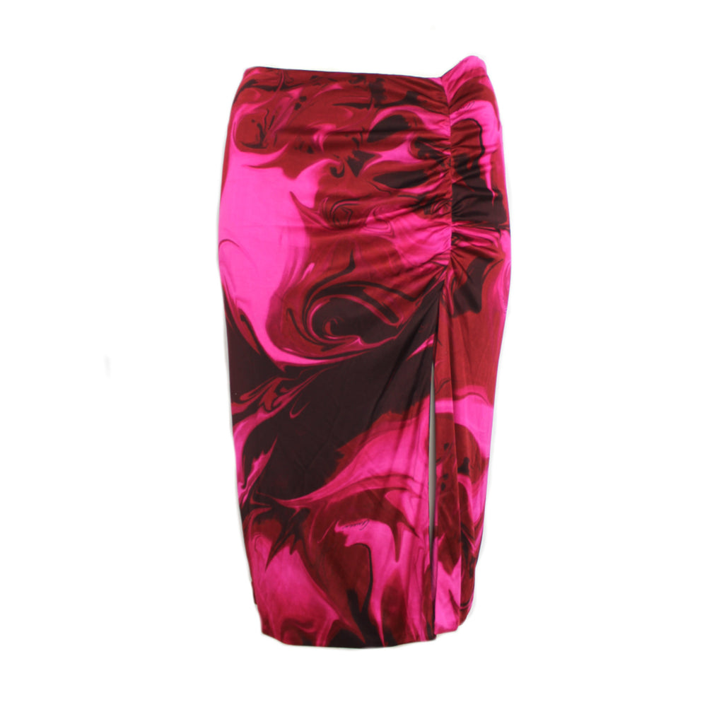 Gucci by Tom Ford SS01 Pink Ruched Skirt 40