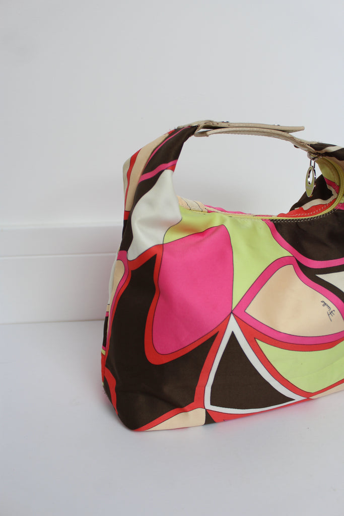 Emilio Pucci Tessuto Colourful Abstract Handbag