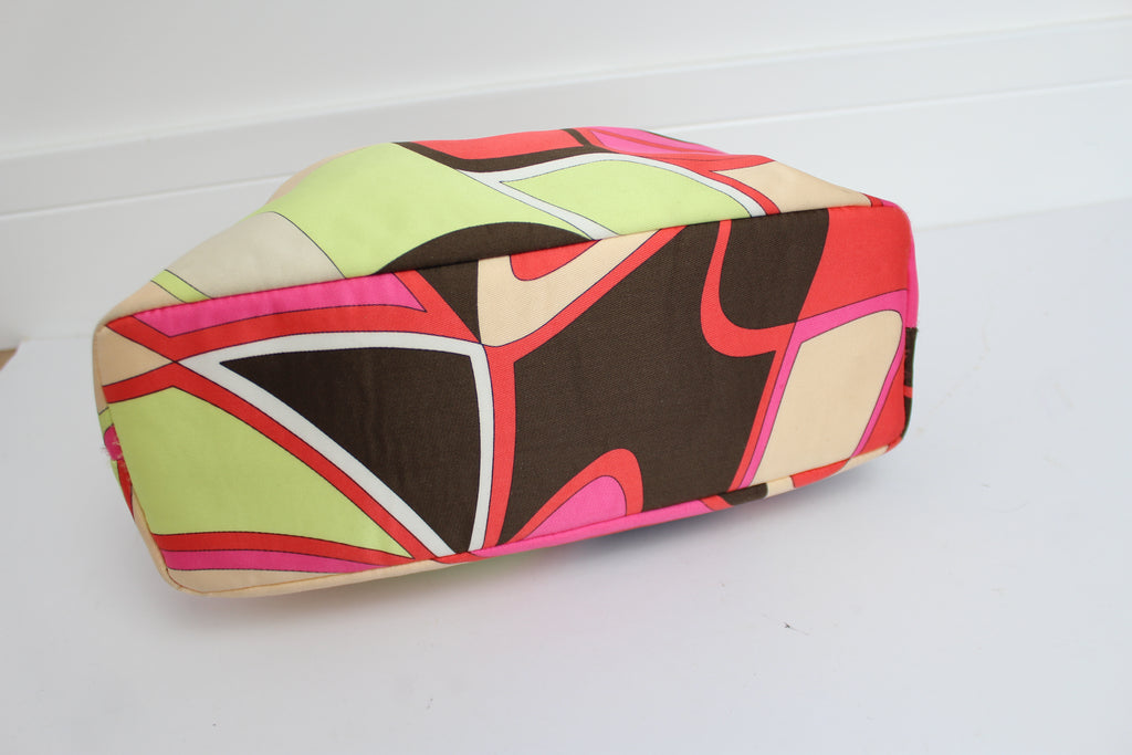 Emilio Pucci Tessuto Colourful Abstract Handbag