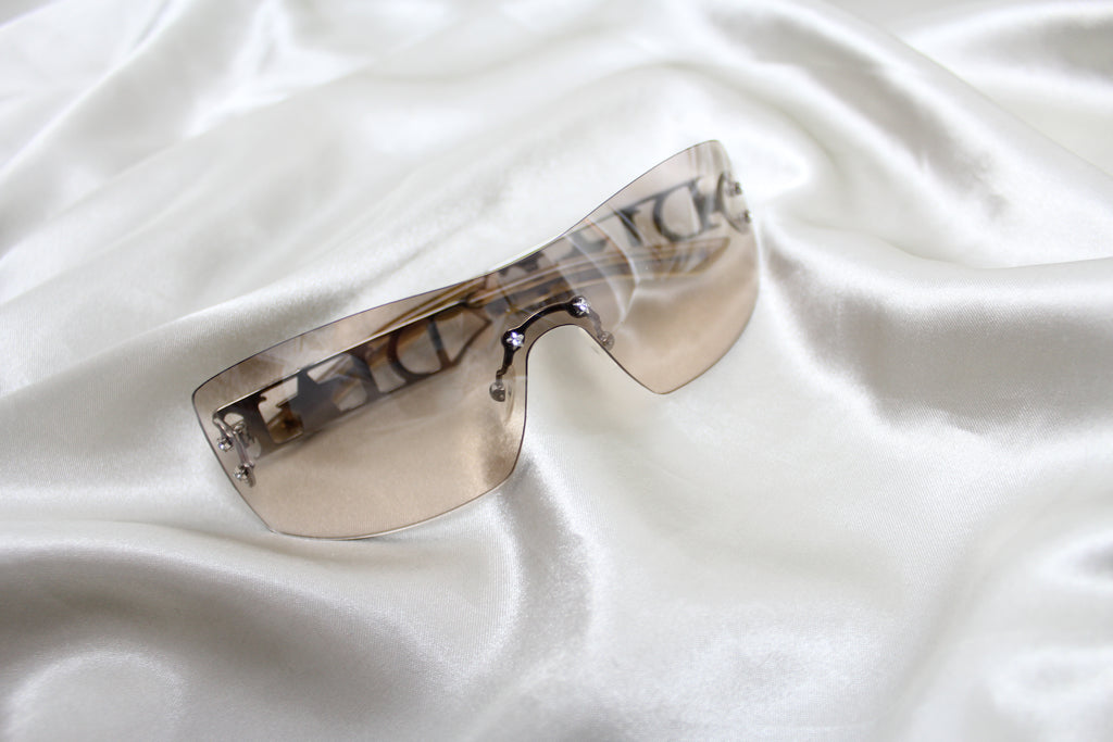 Christian Dior 'Diorlywood' Diamante Rimless Sunglasses