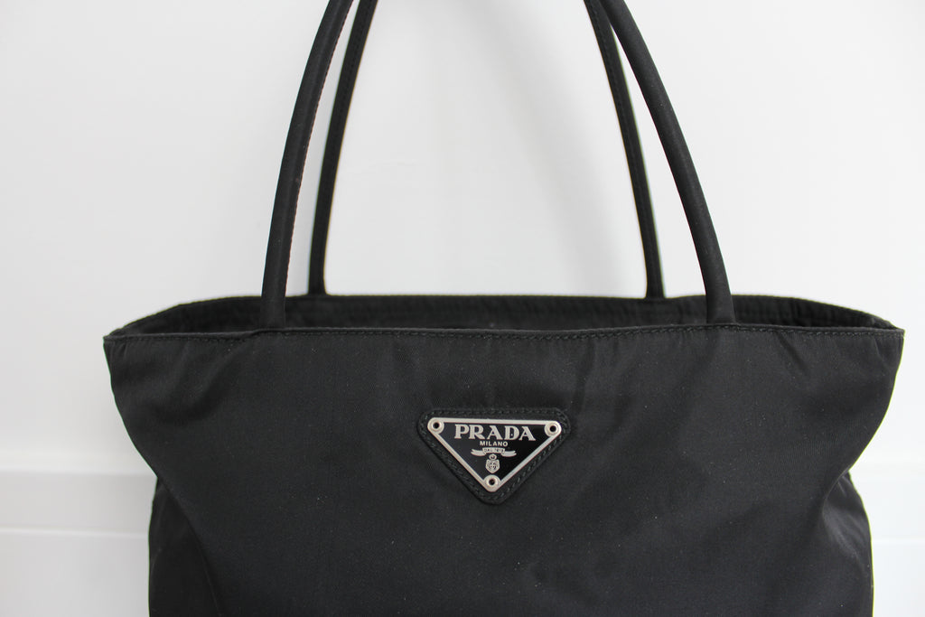 Prada Tessuto City Nylon Tote Bag in Black