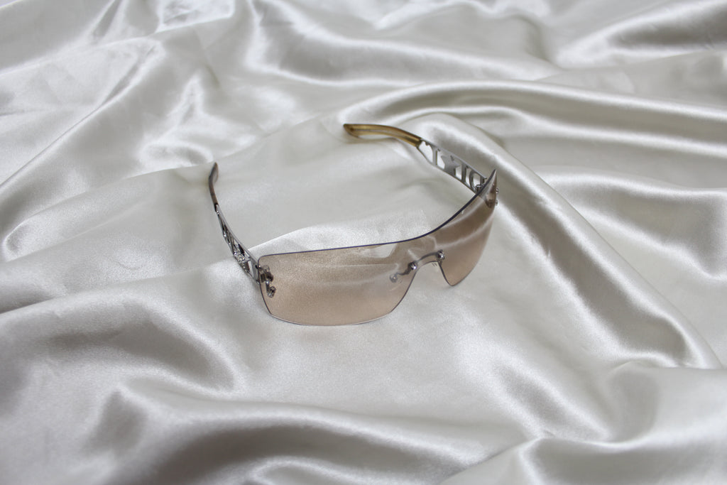 Christian Dior 'Diorlywood' Diamante Rimless Sunglasses