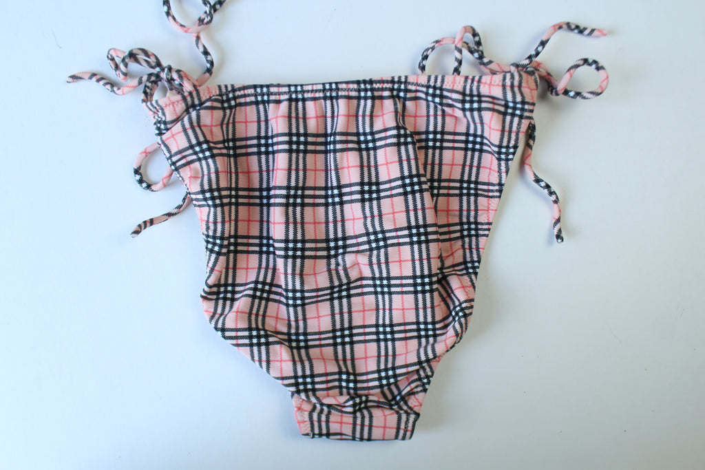 Burberry Nova Check High Waisted Bikini Small