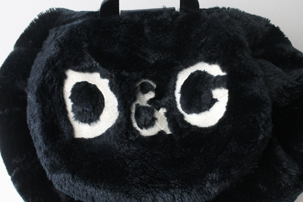 Dolce & Gabbana / D&G Faux Fur Logo Backpack