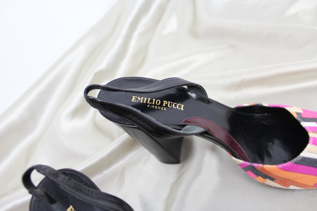 Emilio Pucci Abstract Pattern Heels EU 37.5