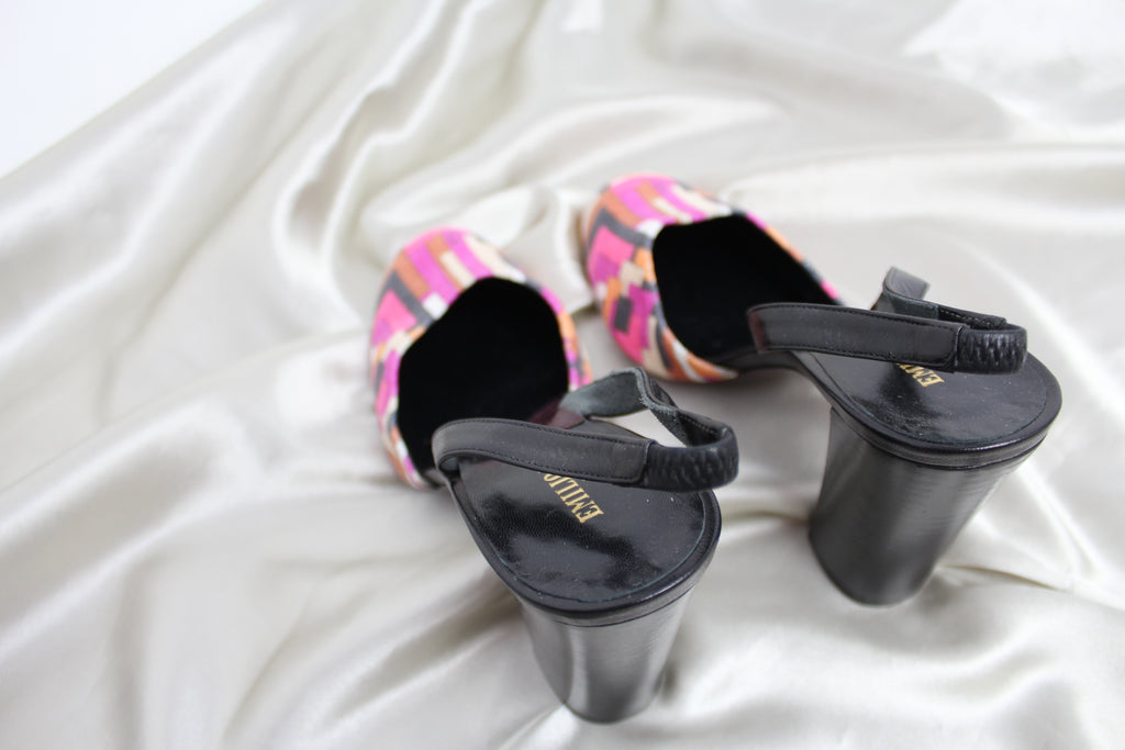 Emilio Pucci Abstract Pattern Heels EU 37.5