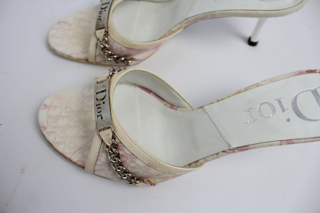 Christian Dior Girly Cherry Blossom Mule Heels 38
