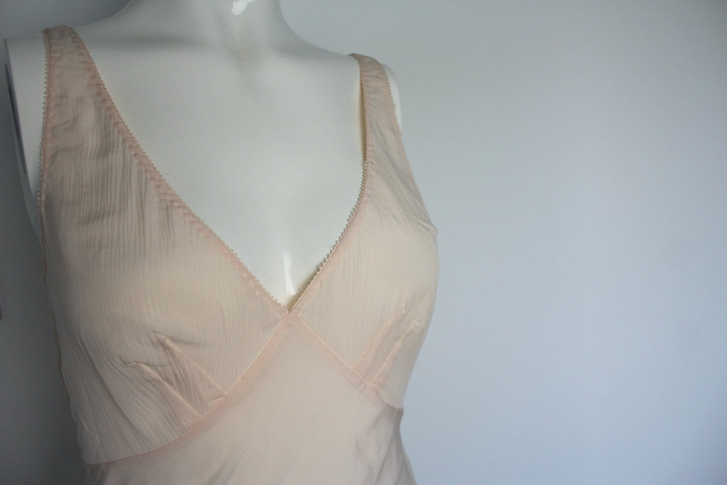 Louis Vuitton Pink Silk & Lace Monogram Cami Top 38