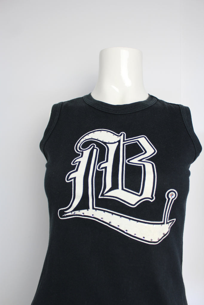 Burberry Black Logo Tank Top EU 38