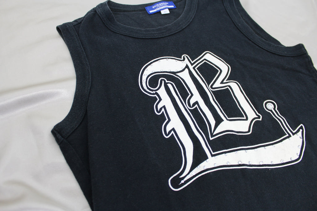 Burberry Black Logo Tank Top EU 38