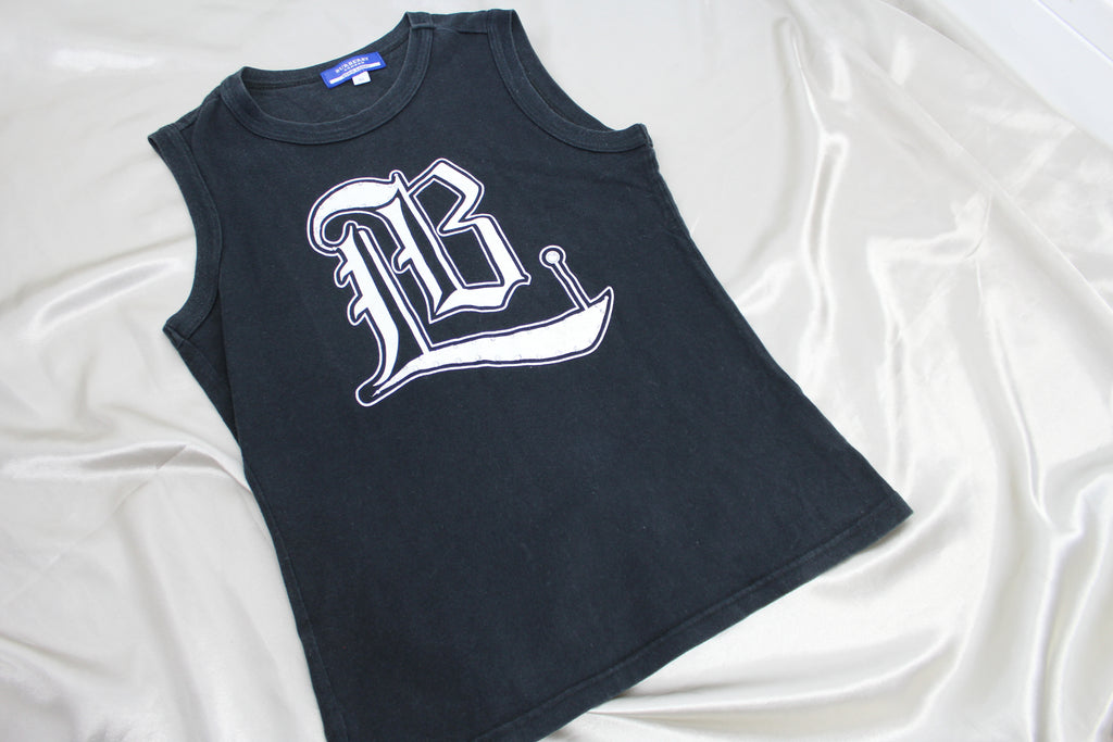 Burberry Black Logo Tank Top EU 38