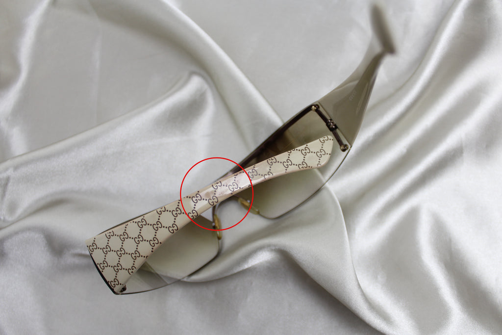 Gucci Logo Monogram Arm Sunglasses